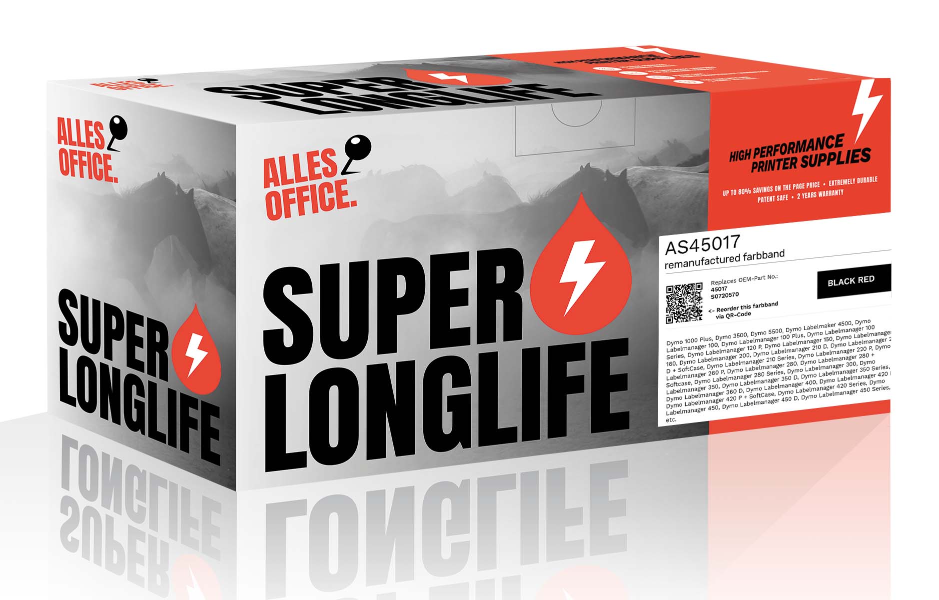 Superlonglife Dymo 45017 / S0720570 Farbband